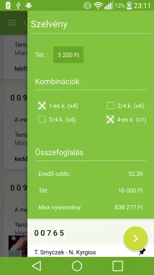 Tippmix segéd android App screenshot 7